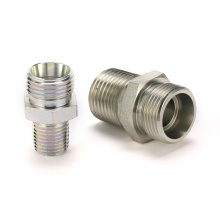 1CN hydraulic Metric hose Adapter male L.T /NPT male taper thread hydraulic adapters fittings